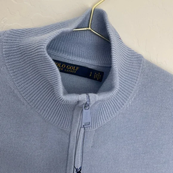 Polo Golf Ralph Lauren Womens Technical Cashmere Ruffle Sleeve Sweater Sz S NWT